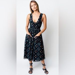 Free People Onyx Pocket Maxi with Cut Out Back
